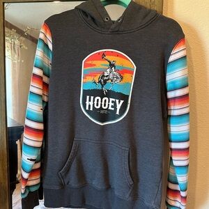 Hooey Dark Gray Hoodie with Colorful Graphic